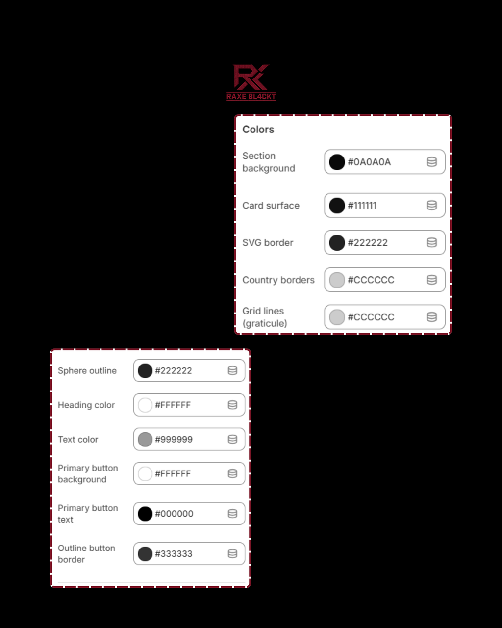 Interactive global map structure
